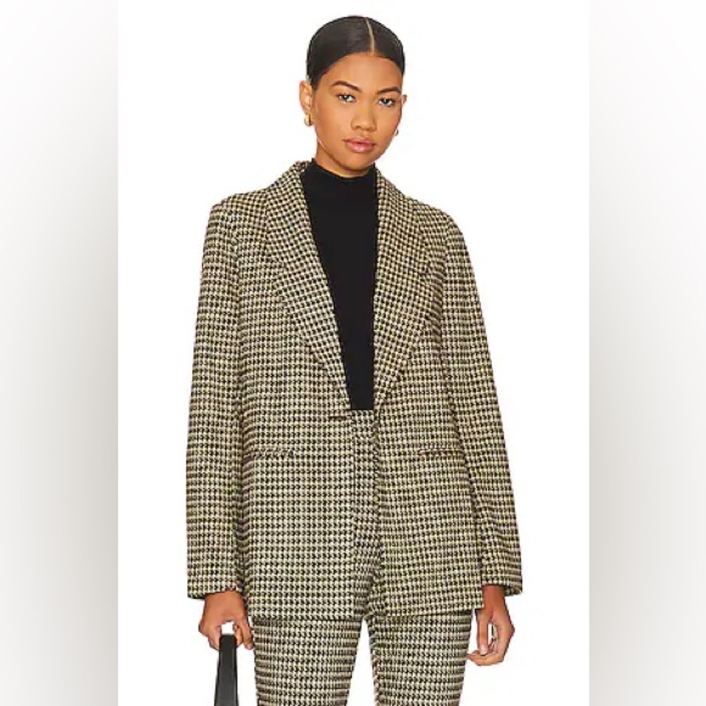 [sanctuary] soft city blazer in vanilla mini houndstooth 3X